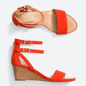 FRANCO SARTO Danissa Leather Wedge Sz 9